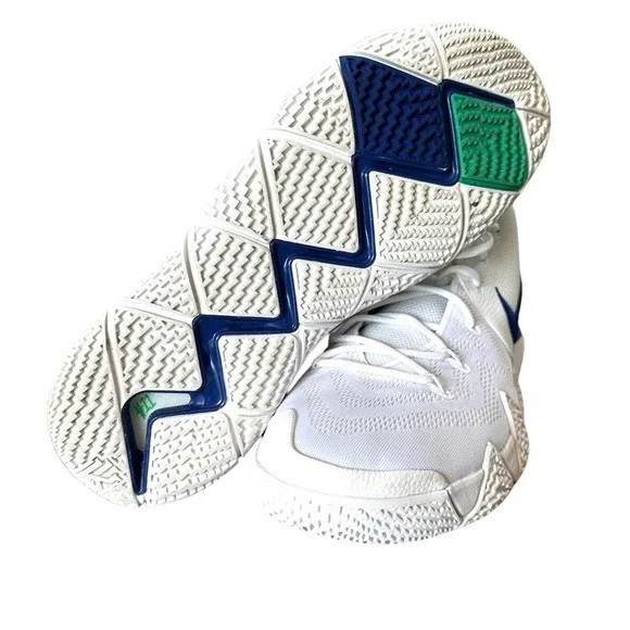 Nike Kyrie 4 White And Deep Royal Sneakers Mens Size 14
